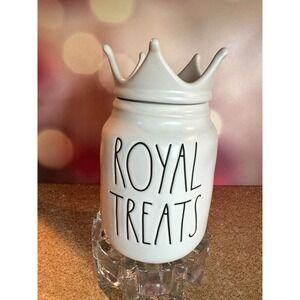 Rae Dunn "Royal Treats" Canister – Crown Top Cookie Candy Jar – HTF